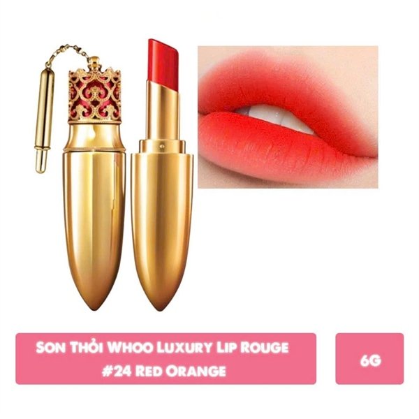 Son Lựu Đạn Whoo - Màu 24 - Red Orange