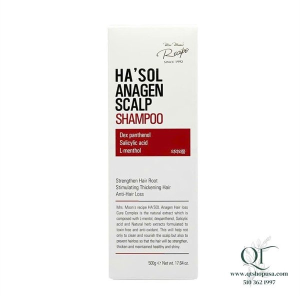 4690f89ca35a4772af6e66c11c52f1b0 Dầu gội Ha'sol Anagen Scalp Shampoo - 500g - EXP 202806