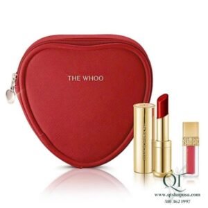 Son Dưỡng Môi Whoo Màu Red + gift bóp trái tim đỏ - 38$