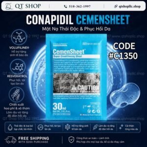Pharmesthetics CONAPIDIL CEMENSHEET: Mask Định Vị xanh Mặt Nạ Thải Độc & Phục Hồi - 1ea