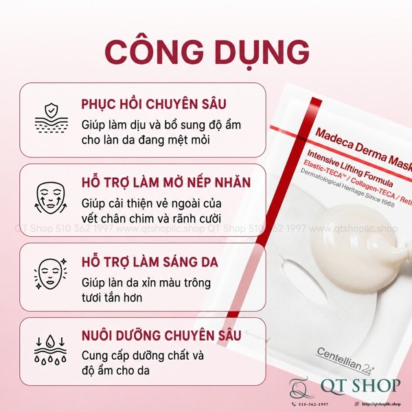 Mặt Nạ Centellian24 Madeca Derma Mask - 10ea EXP2028.11.27