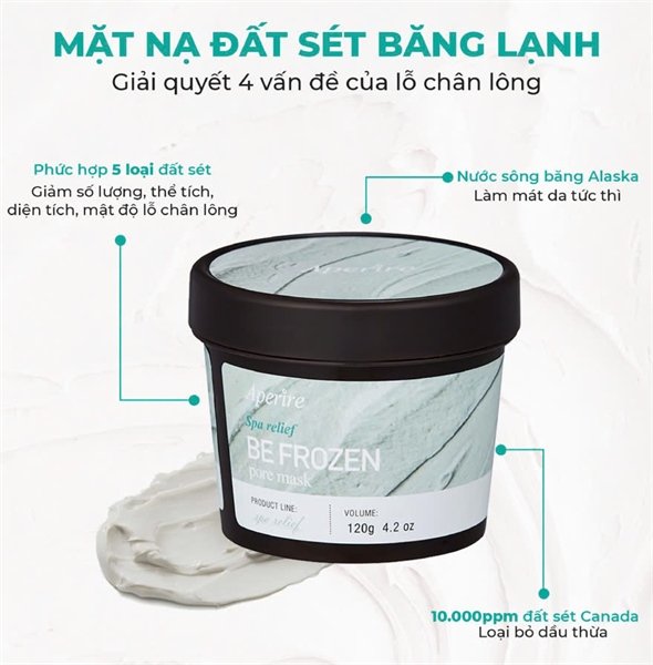 NONE - Mask Đất Sét Hũ - Aperire Be Frozen