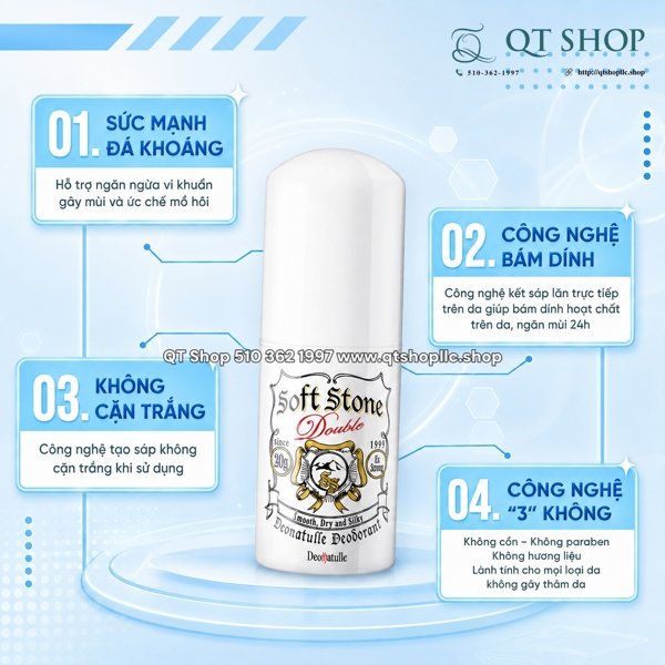 Deonatulle - Lăn Nách Đá Khoáng Japan 20g