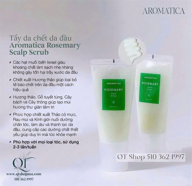 Tẩy Da Chết TDC Da Đầu Aromatica Rosemary