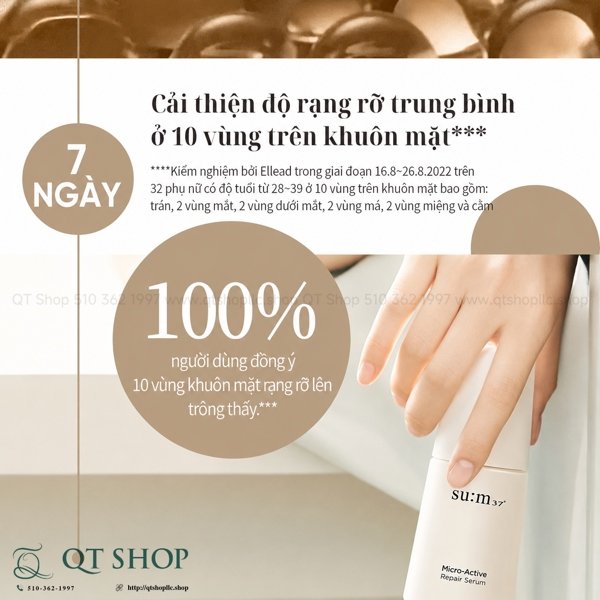 SUM37 - Tinh Chất Micro-Active Repair Serum Trắng - 50ml - EXP 202704