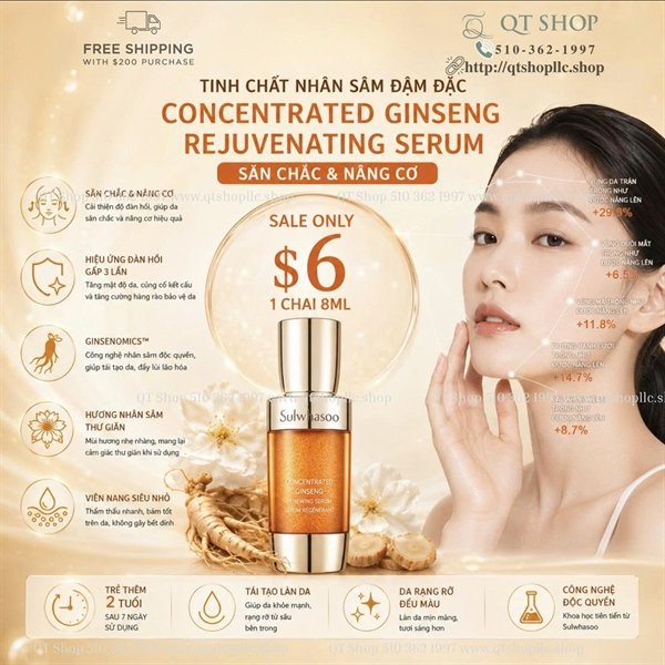 Mini Tinh Chất nhân Sâm Sulwhasoo 8ml - EXP 202808