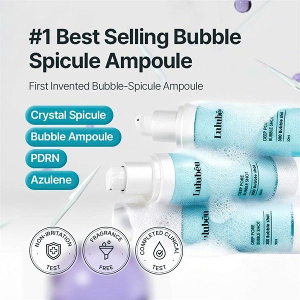 LULUBEU - Tinh Chất Tạo Bọt Vi gai DEEP PORE BUBBLE SHOT AMPOULE