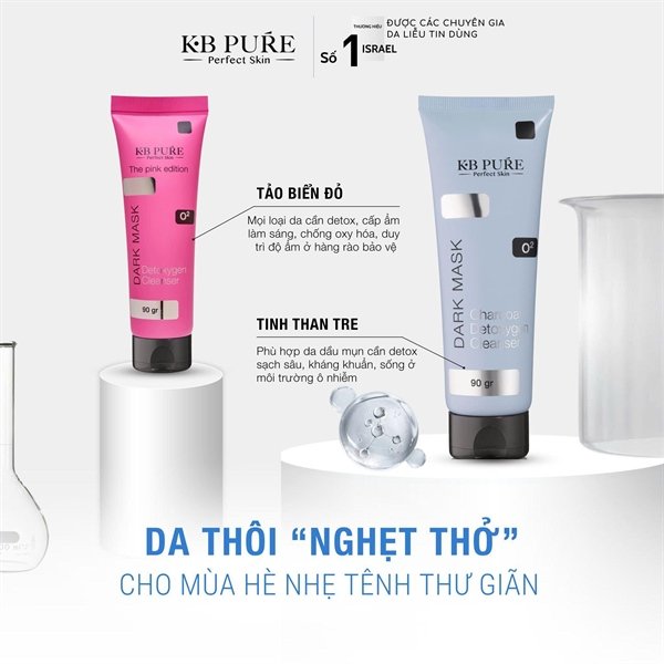 58ac9d5aca5f48689b0b757e12675b95 KB Pure - Mask Thải Độc - Hồng - Da thường, nhạy cảm