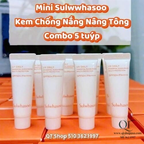 Mini Sulwhasoo KCN Tone up - Combo 5 tuýp x 10ml - EXP 202804