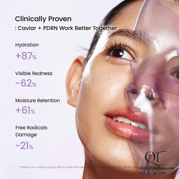 Mask Thạch Biodance Rejuvenating Caviar PDRN Real Deep Mask - TÍM - 4ea - Chống lão hóa