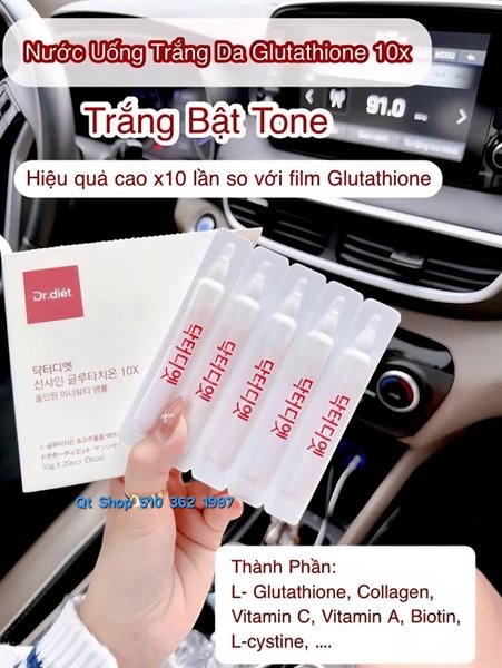Nước Uống Trắng Da Dr.Diet 10X - 20 ea