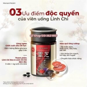 NONE - Nấm Linh Chi Menard - 100 Viên - Japan - EXP 20270327