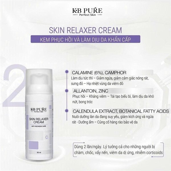 KB Pure - Kem Phục Hồi Skin Relaxer Cream 50ml - EXP 202811