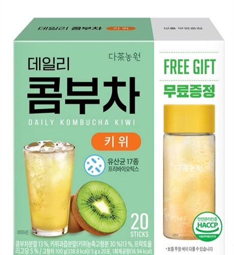 Kombucha KIWI - 20 tép tặng 1 bình - EXP 202607
