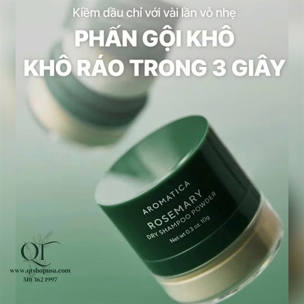 Phấn Gội Khô Aromatica Rosemary
