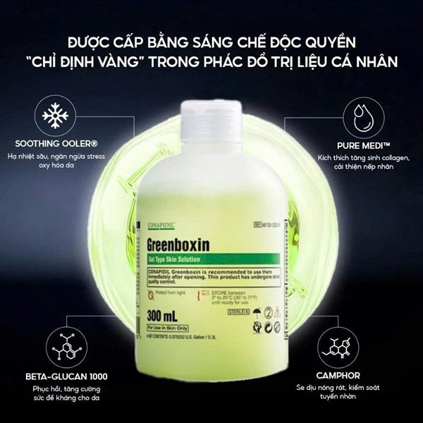 Pharmesthetics- CONAPIDIL Greenboxin Gel Type Skin Solution 300ml