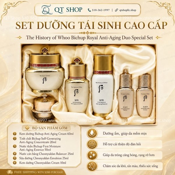 WHOO BICHUP - Set Kem Bichop 60ml - EXP 202902 - 250$