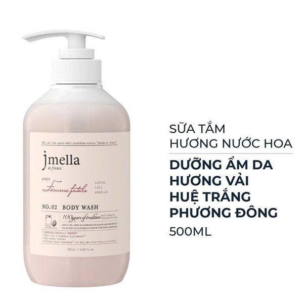 LIMIT 5 - Sữa Tắm JMELLA In France 500ml No.4 - EXP 202806