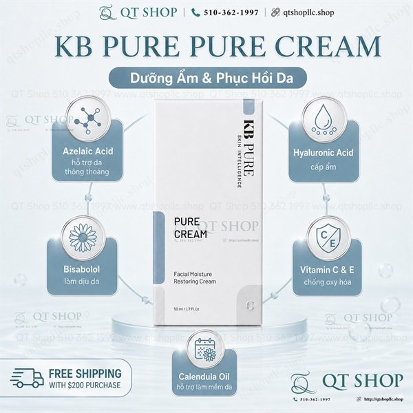 6f0940b743ab4baaaae74f177f3791f0 KB PURE - Kem Dưỡng Pure Cream 50ml - Da dầu mụn