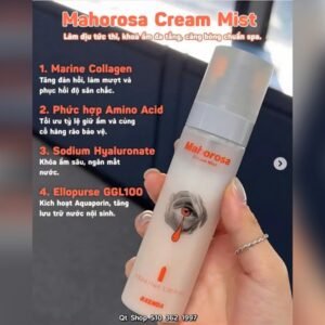 Pharmesthetics - Xịt Khoáng Nước Mắt Mahorosa Cream Mist - làm sáng da - EXP 20280424