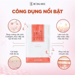 BEBALANCE - SALMON MICROFIBER Mask Màu Cam- 10ea - EXP 202803