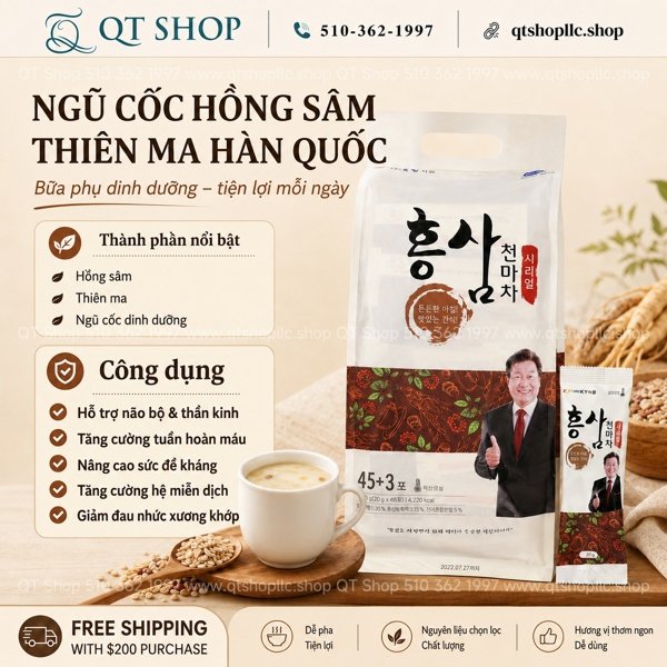 LIMIT 1 - Ngũ Cốc Thiên Ma Hồng Sâm 48 gói - EXP 202801