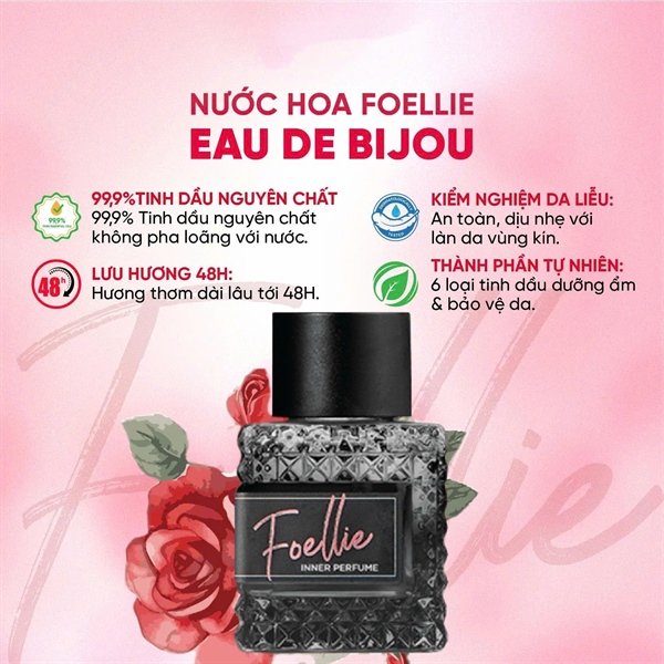 7266aaaf1e224c169bf70cc9f7652c0a MỚI - Nước Hoa Vùng Kín Foellie - Đen - 10ml - EXP 202812