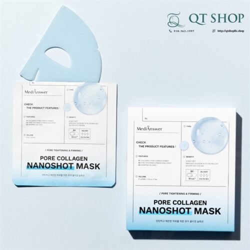 MEDIANSWER - Mặt Nạ Thạch Pore Collagen Nanoshot - XANH DƯƠNG - 5 ea