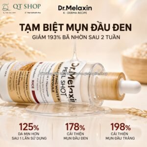 DR.MELAXIN - Peel Gạo Màu Vàng - Dưỡng Sáng - Shot Exfoliating White Rice Ampoule - 80ml