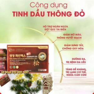 Tinh Dầu Thông Đỏ Kwangdong - 120 viên - BỎ HỘP - 5 hộp nhỏ