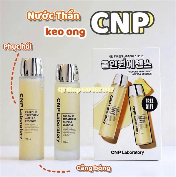 Set nước thần Toner CNP Keo Ong - 150 ml + 100ml
