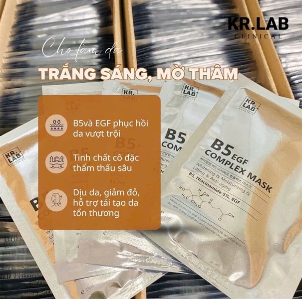 Mask B5 EGF Complex KR.LAB- combo 5 miếng - EXP 202807