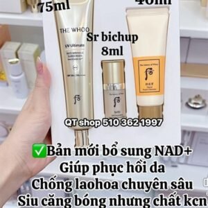 7c859a5e7cfb48b5ba04096da015968d Set KCN Whoo Vàng Mới NAD - Anti Wrinkle - Upsize 75ml - EXP 202903