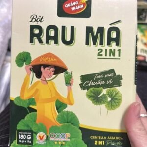 RÁCH HỘP - Bột Rau Má 2in1 Đường Phèn VN - 12 gói x 15g