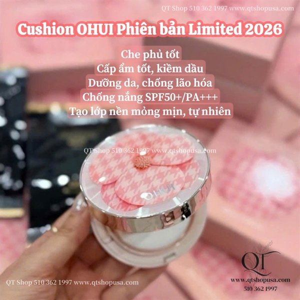 7ce42e7e3ee7421ca8b981c530e6a09f OHUI - Ultimate Cover Cushion Moisture Flower Edition LIMITED 2026 - 15g + 2 lõi refill x 15g - EXP 202903