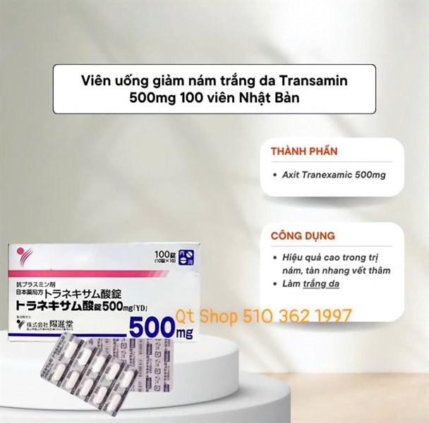 Viên Uống Trị Nám Transamin - 100 viên - Japan - EXP 202709