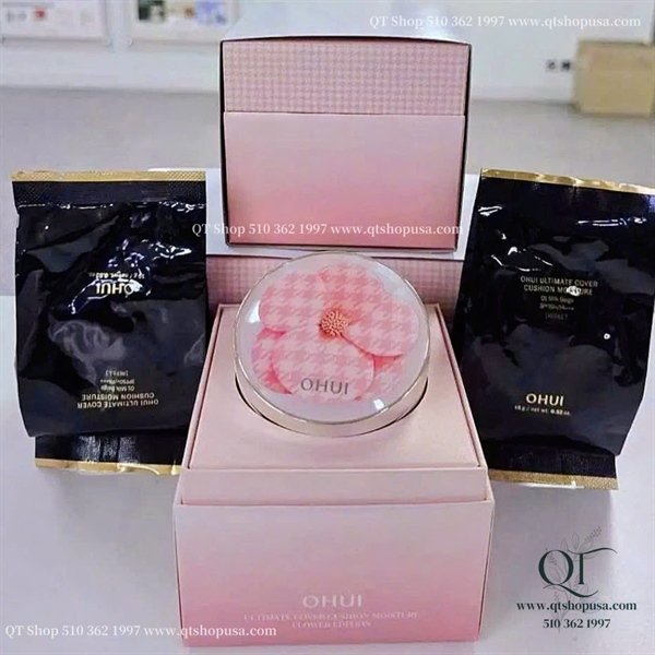 7d3d06eb4c6d43dbb3f95bae22712b67 OHUI - Ultimate Cover Cushion Moisture Flower Edition LIMITED 2026 - 15g + 2 lõi refill x 15g - EXP 202903
