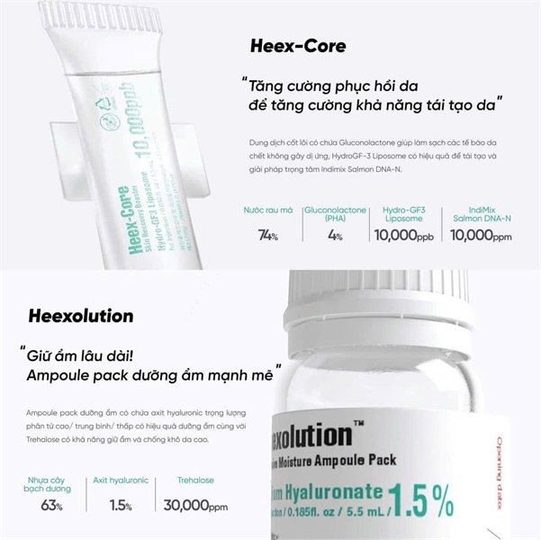 Tinh chất HA Heextein - 1 ống - EXP 20261017