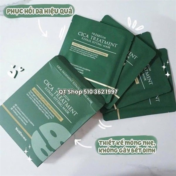 Mask Thạch Cica Rau Má Wellderma - 4ea - EXP 202805