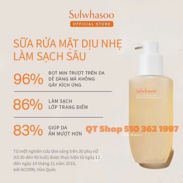 SULWHASOO - SRM Dịu Nhẹ Gentle Cleansing Foam - 200ml