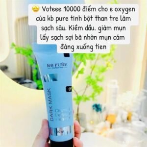 80aa4a99e9e3409bb7888859856a9e38 KB Pure - Dark Mask Detoxygen Mask Thải Độc - Xanh - Da dầu mụn