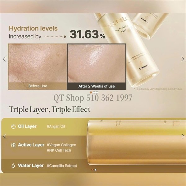 Xịt khoáng NK Cell Triple Active Mist - 40ml