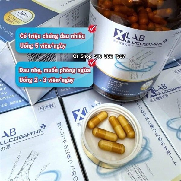 8455d1fec16242a1b71d7d995b414c48 @ Xlab Glucosamin+ 150 viên - EXP 20280407