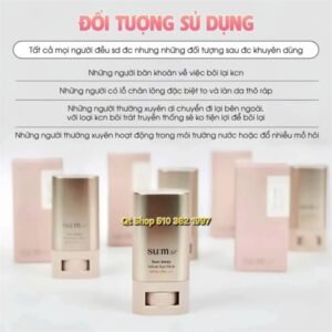 SUM37 - Thanh Lăn Chống Nắng Sum Sun-away Velvet Sun Stick - LẺ 1 Thanh 18g - EXP 202806