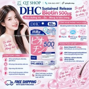 DHC - Viên Uống Sustained Release Biotin Japan - 60 viên - EXP 202709