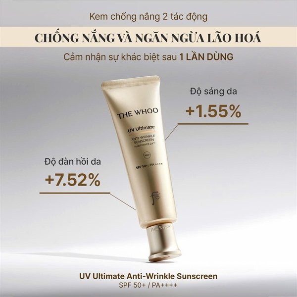 KCN Whoo Vàng Anti Wrinkle lẻ - 75ml - Exp 02/2028