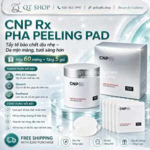 898bff37185b4bc6949467187f6d93dd CNP - Toner Pad Rx Skin Rejuvenating PHA Peeling Pad - Hộp 60m tặng kèm 5 gói - EXP 202809