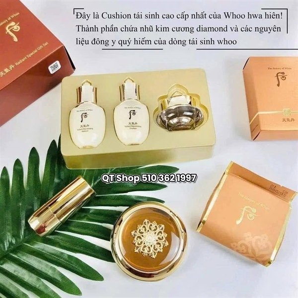8ac3a39bbaa443b694977c6f45fdf050 Phấn Cushion Hoa Hiên - 110$ - Tông 21 kèm SET QUÀ
