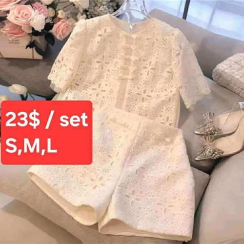 Set đồ trắng - Size L