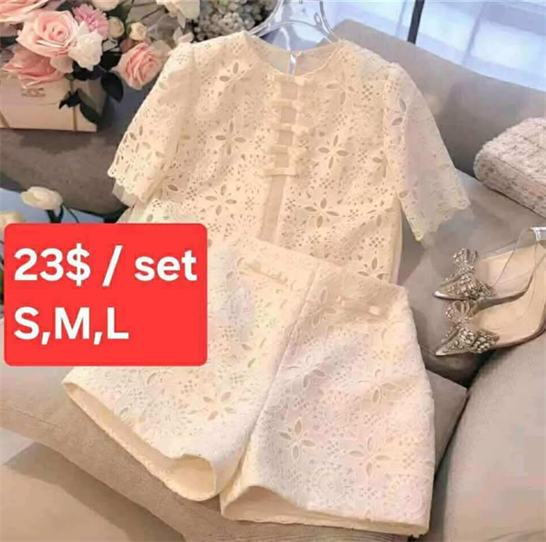 Set đồ trắng - Size L